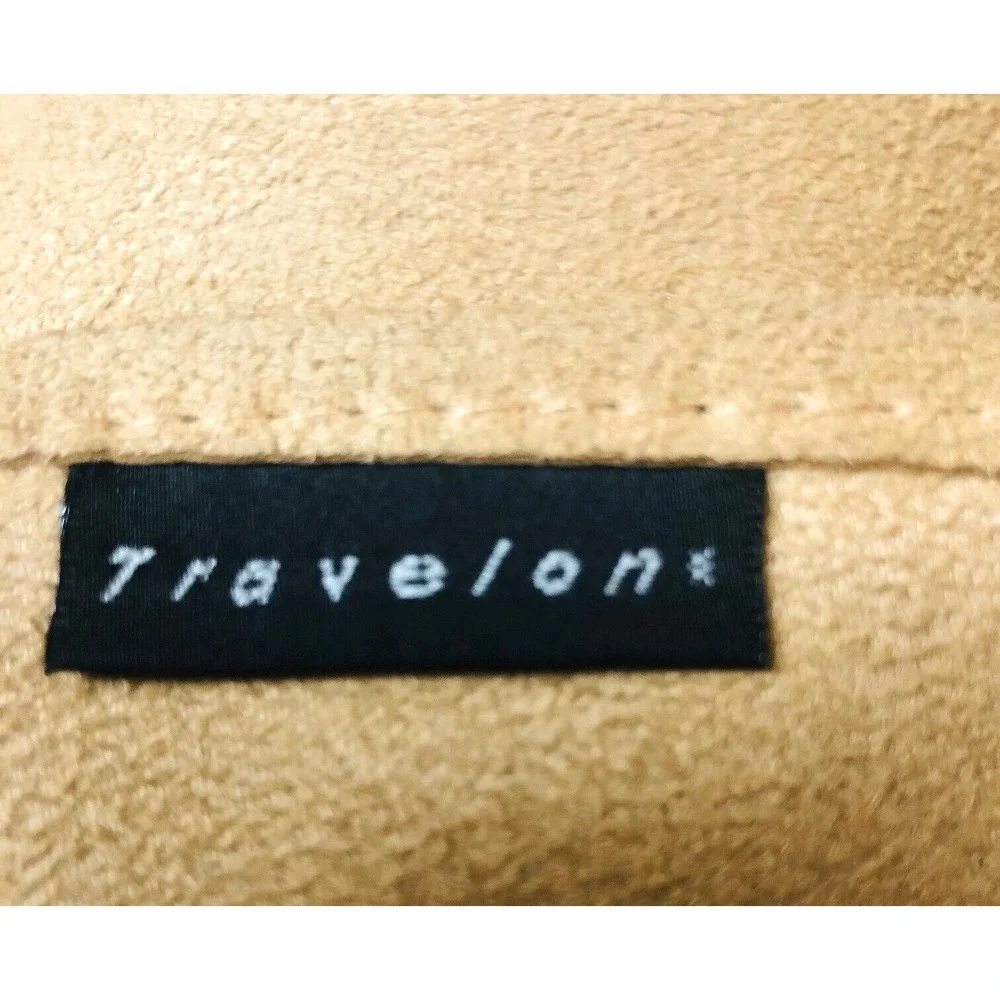Travelon Messenger Shoulder Bag Crossbody Purse Anti Theft Tan‎ Suede Travel Mom